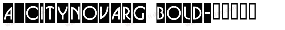 a_CityNovaRg Bold字体转换